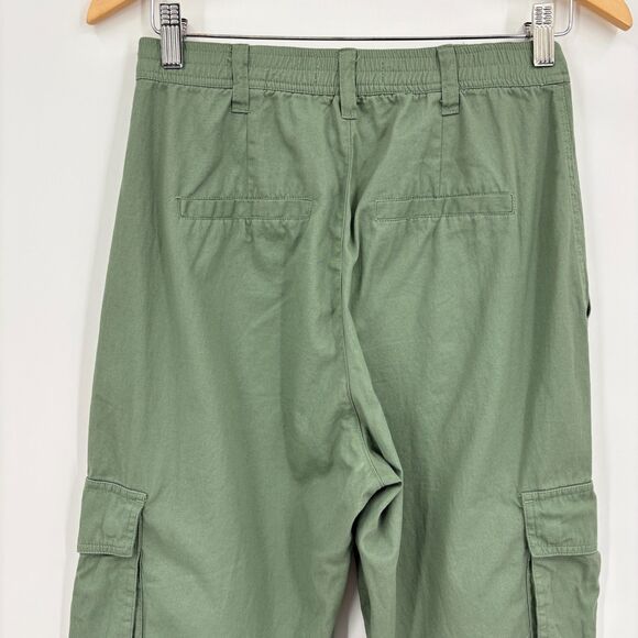 Abercrombie & Fitch Cargo Jogger Parachute Pants in Sage Green Sz Small Utility - Picture 6 of 9
